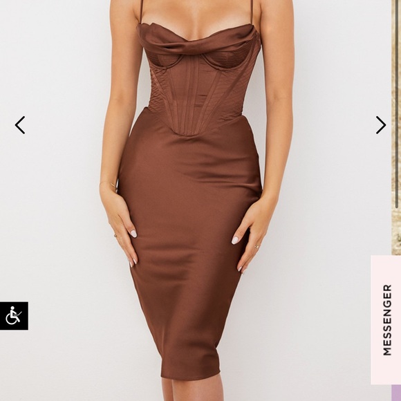 House of CB Dresses House Of Cb Brown Dress Poshmark